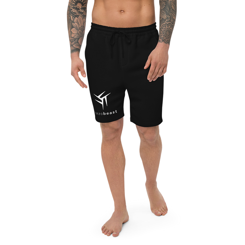 Thumbnail: Tonzobeast Mark V Black Men's fleece shorts | Independent Trading Co. IND20SRT