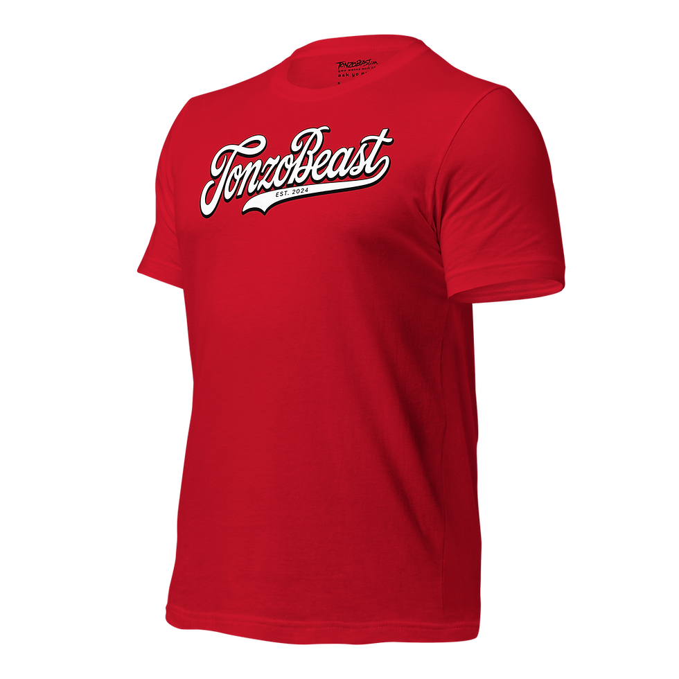 Thumbnail: Side angle showcasing the crisp details and high-quality design of the Tonzobeast Red T.