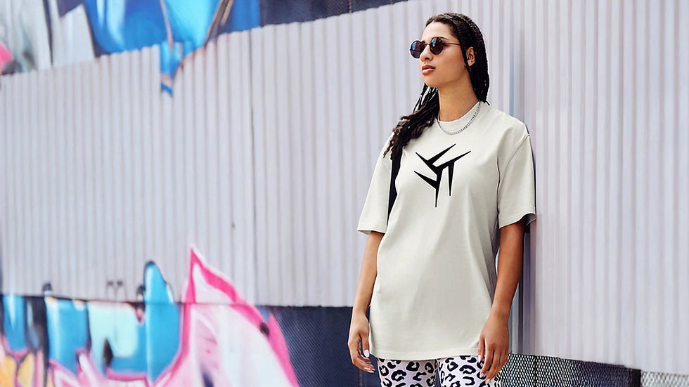Thumbnail: MK V Faded Bone Oversized T | Tonzobeast Original