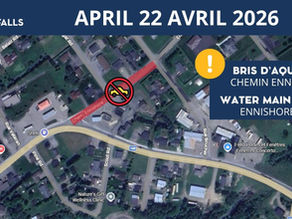 Bris d'aqueduc - Chemin Ennishore