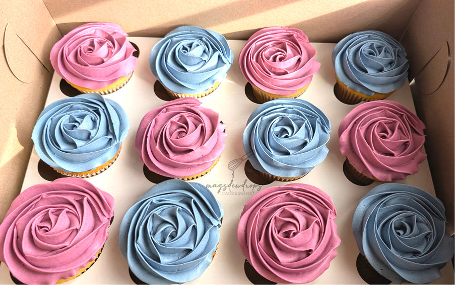 Lilac & Blue Cupcakes