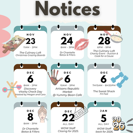 Upcoming Events at WOW