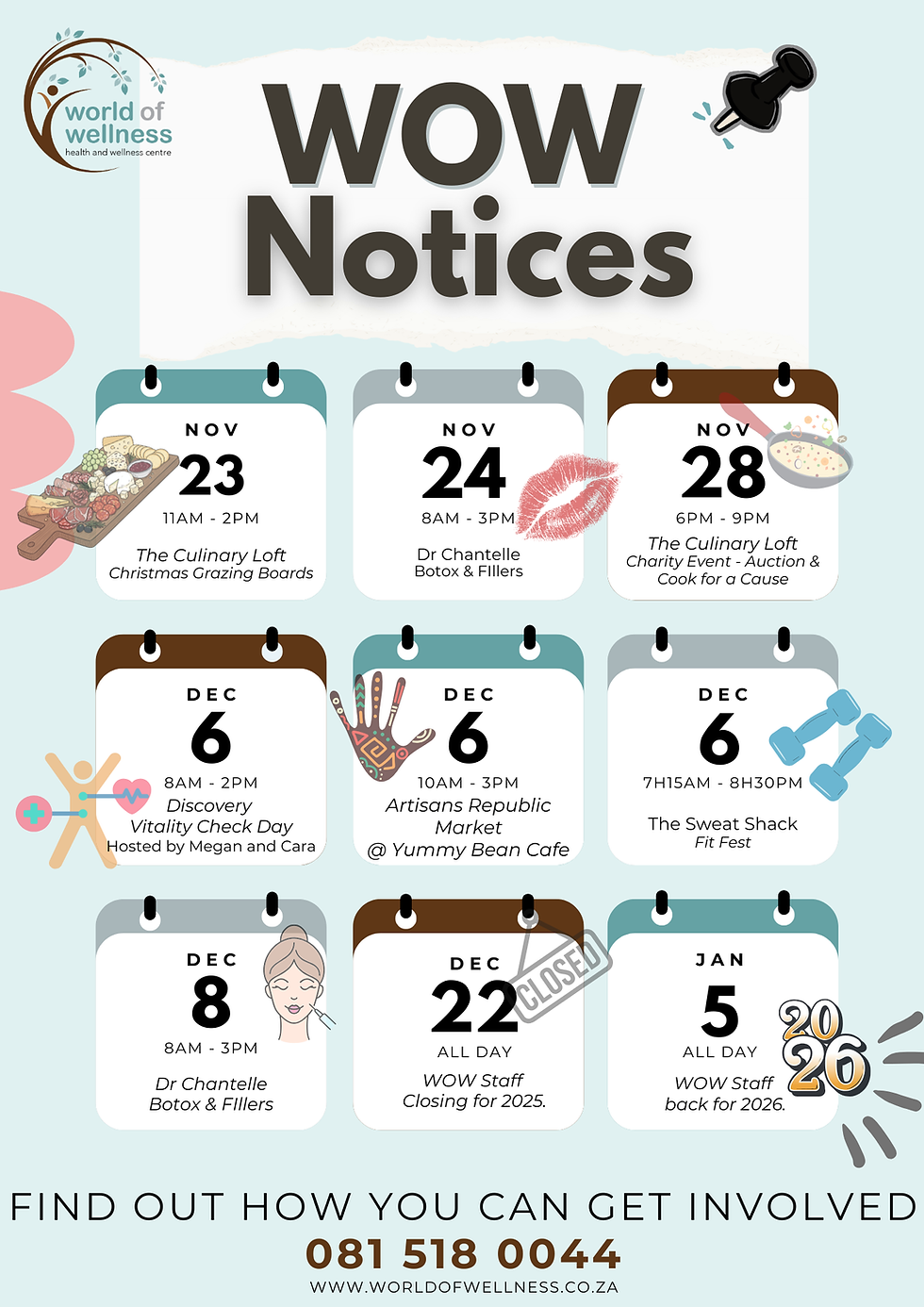 Upcoming Events at WOW