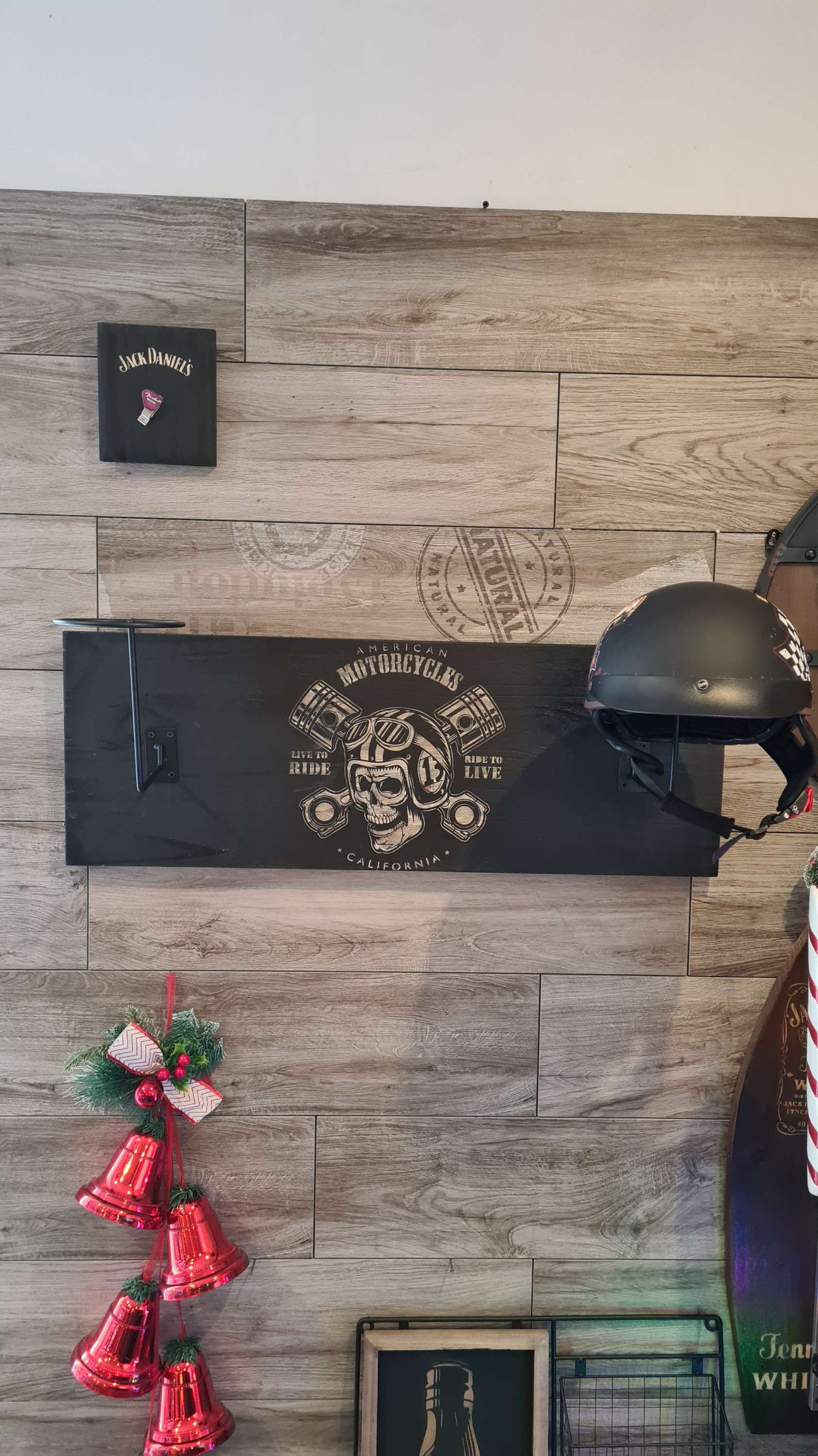 Support double casque Gravure Motorcycles 