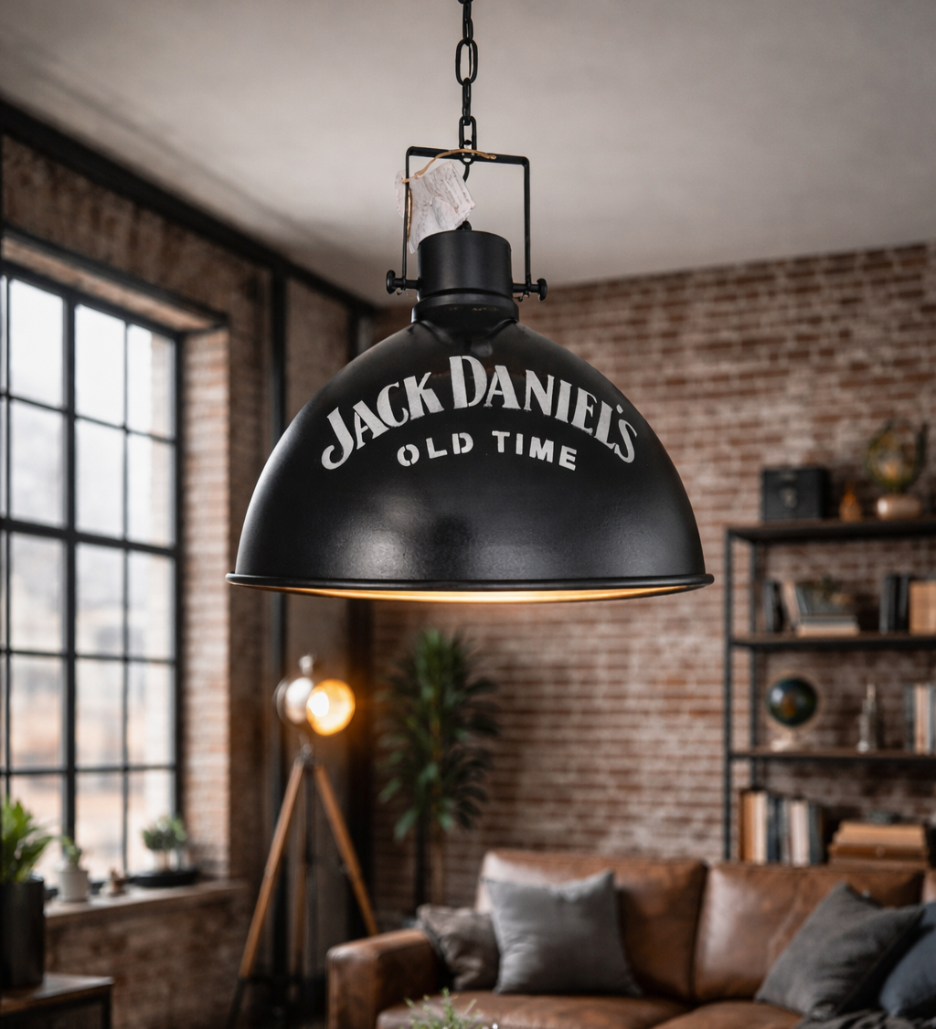 Lampe industrielle noir 