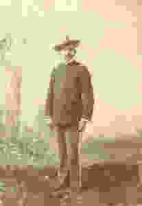 Herman Oscar Bauer in field uniform, about 1895
