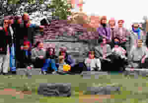 Dingman boulder with Dingman descendants