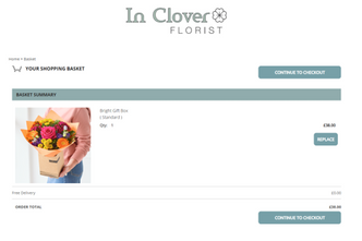 Example of an eflora florist website