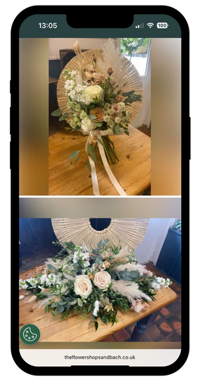 Example of The Flower Shop's eflora florist website