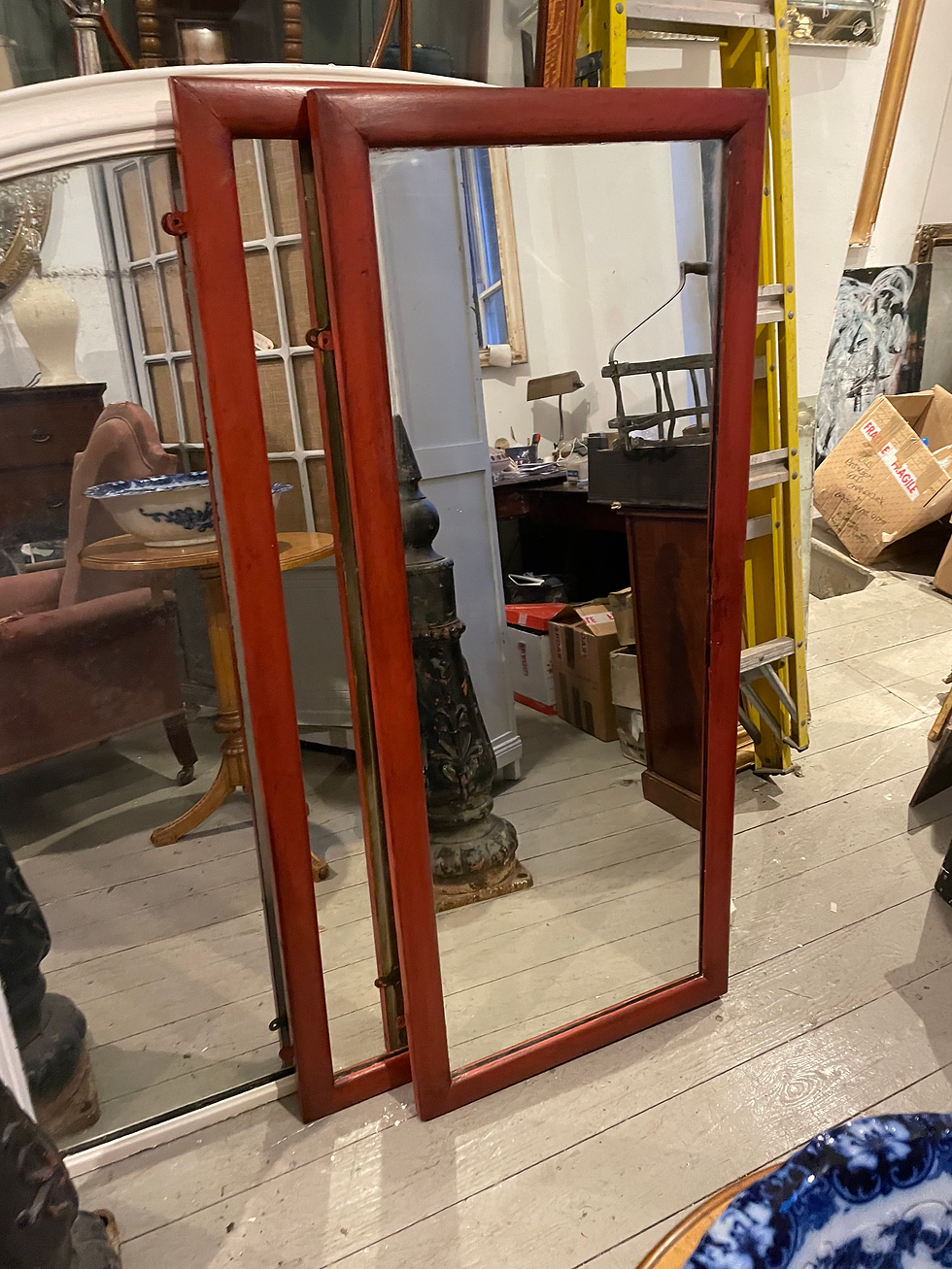 Thumbnail: Pair of shop mirrors 
