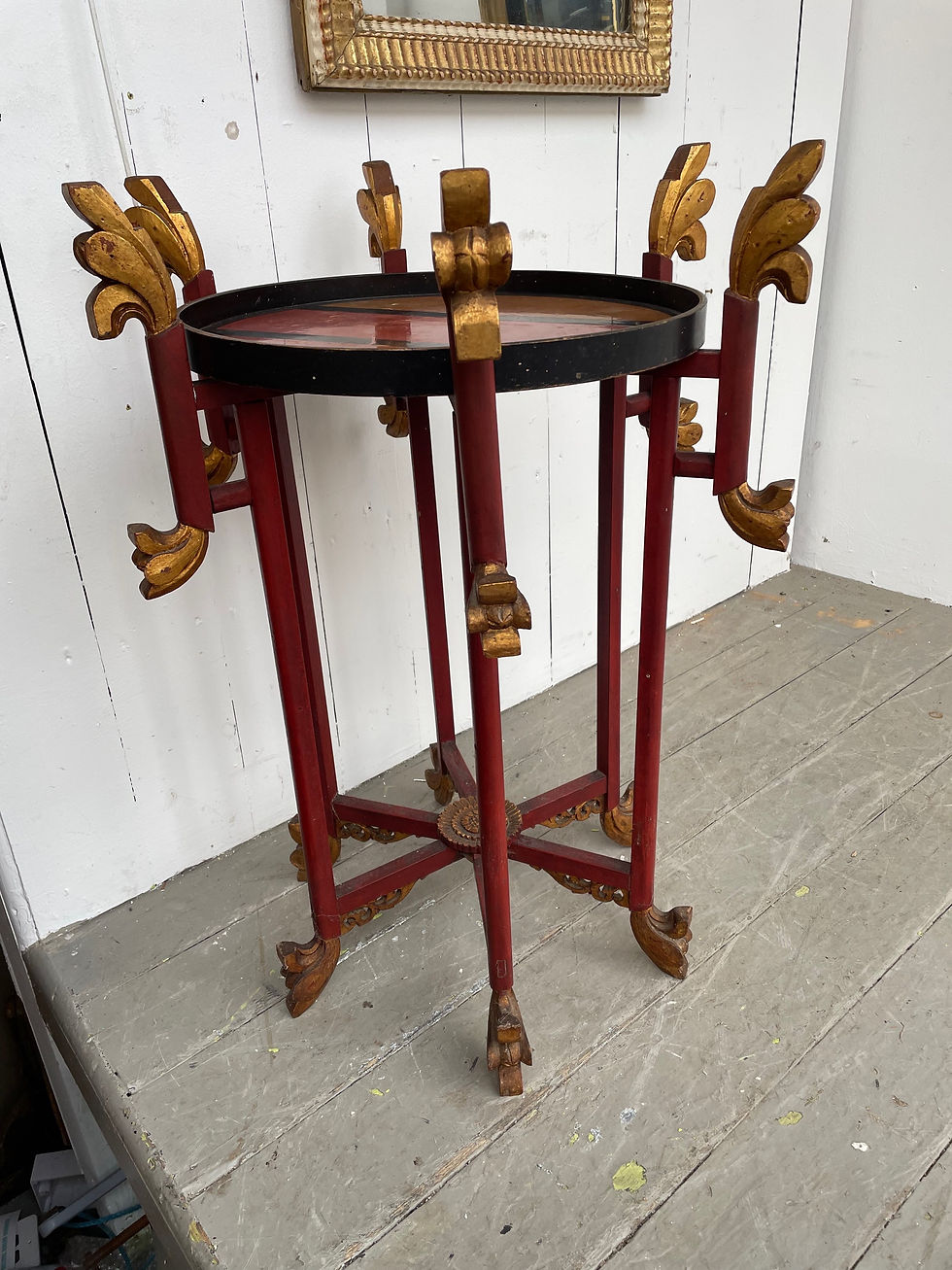 Thumbnail: Chinese occasional table lamp table 80cm h x 60cm in diameter 