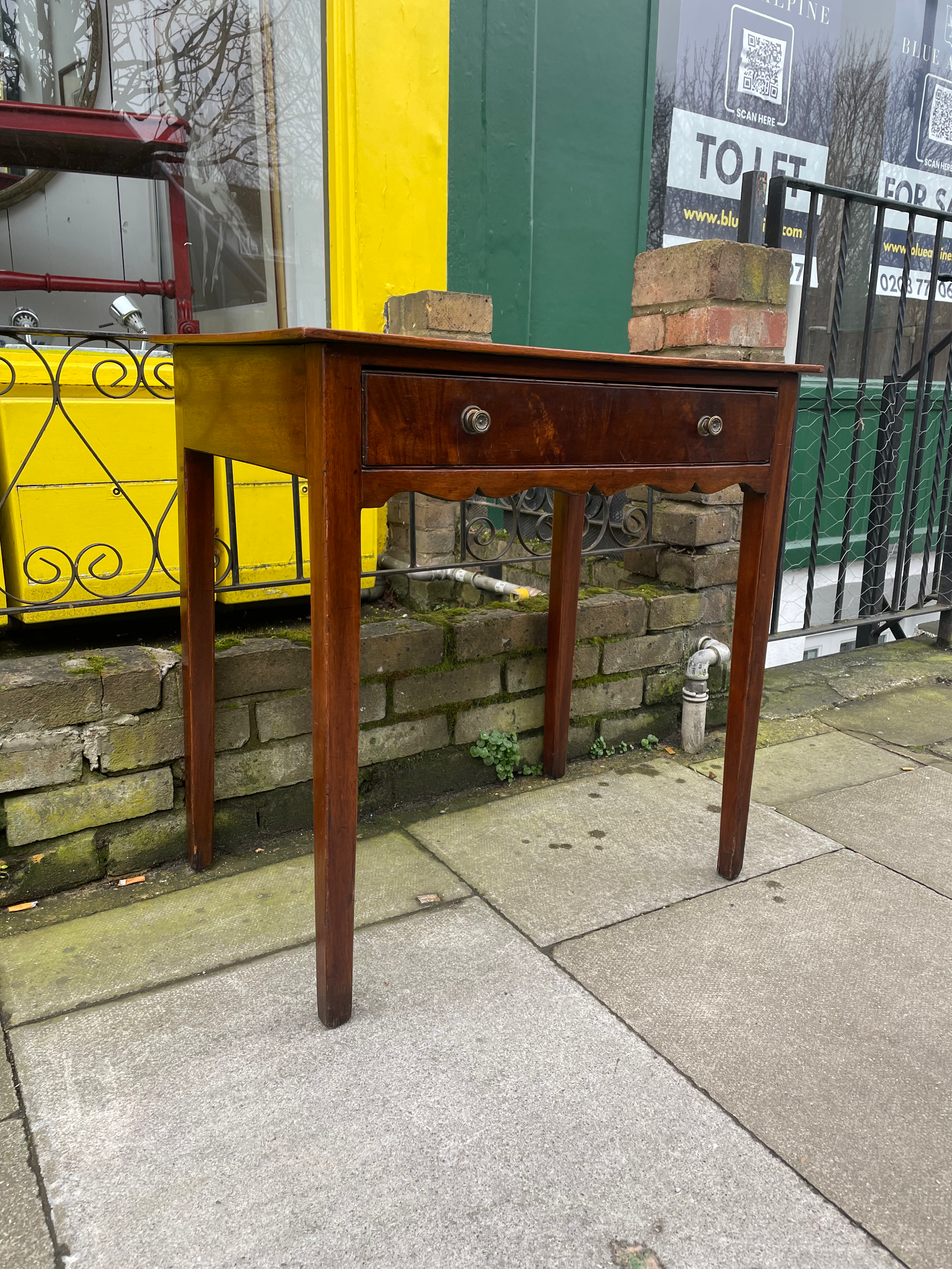 Mahogany writing table .(side table)