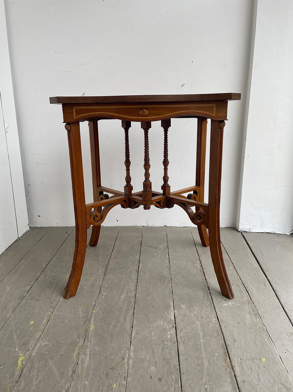 Thumbnail: Inlaid Mahogany and Olive Wood Sorrento Table