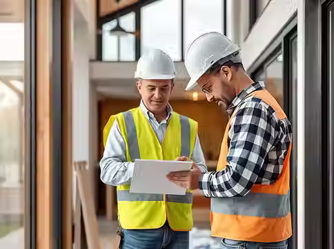 architect doing a residential project management.avif