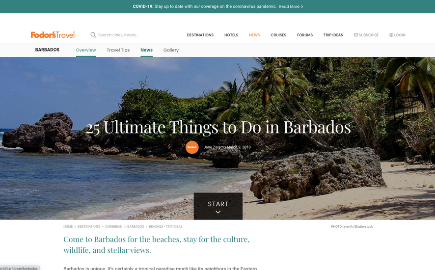 25 Ultimate Things to Do in Barbados - Fodors Travel
