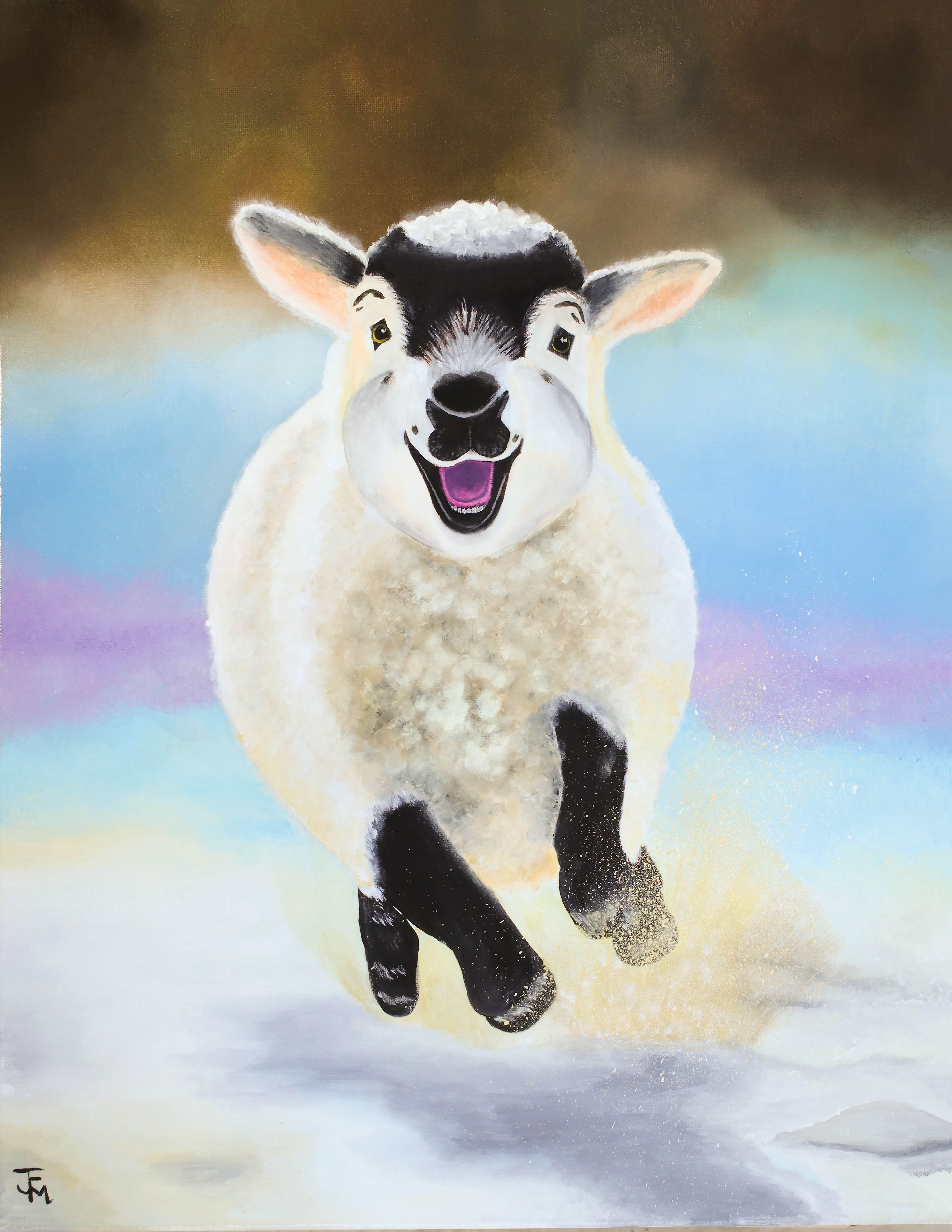 25P - Greeting the Shepherd 11x14 PRINT