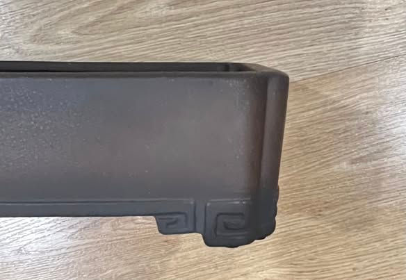 Thumbnail: Refined rectangular bonsai pot with Hui Wen feet