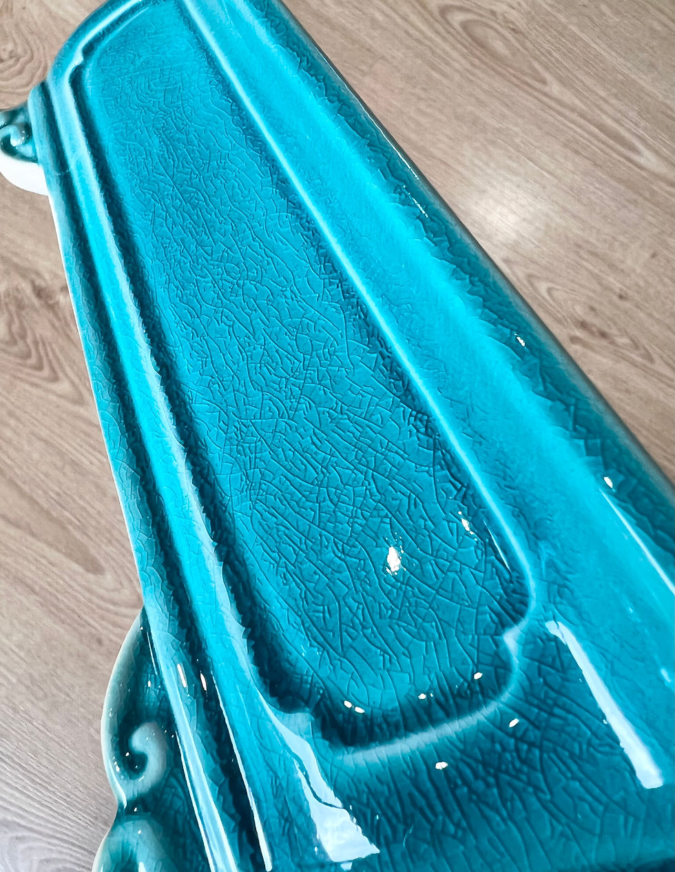 Thumbnail: Blue Rectangular Glazed Pot
