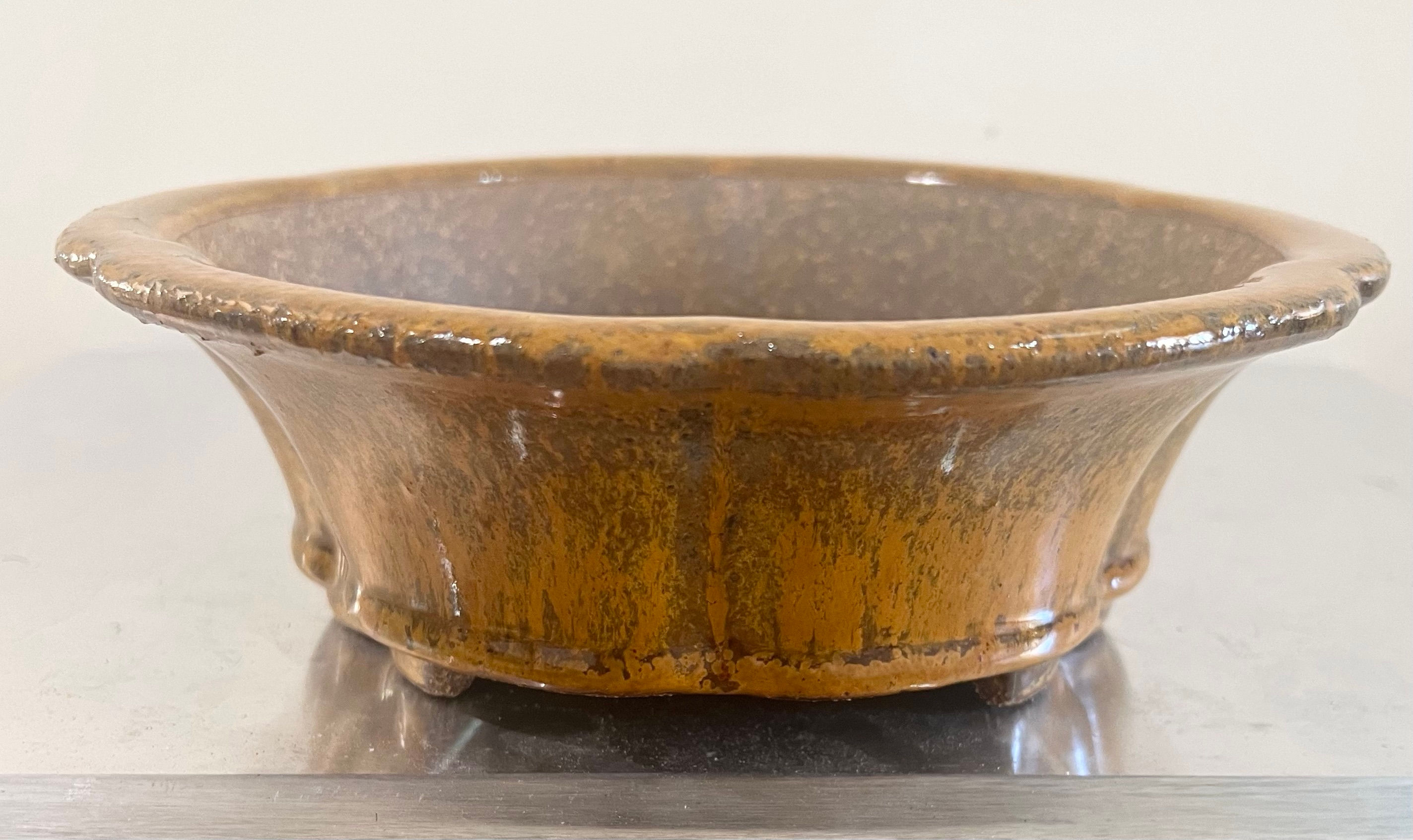 YiXing Flower Shaped Glazed Pot