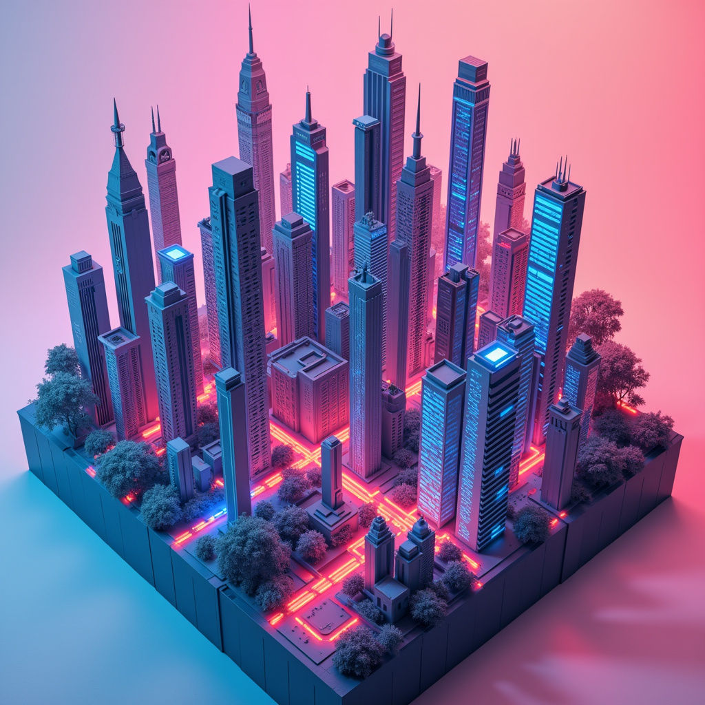 Neon Cityscape