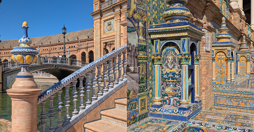 Marble double sink in modern bathroom with light wood floor, large mirrors, wall lights, white curtains, and a sculptural vase on a table.