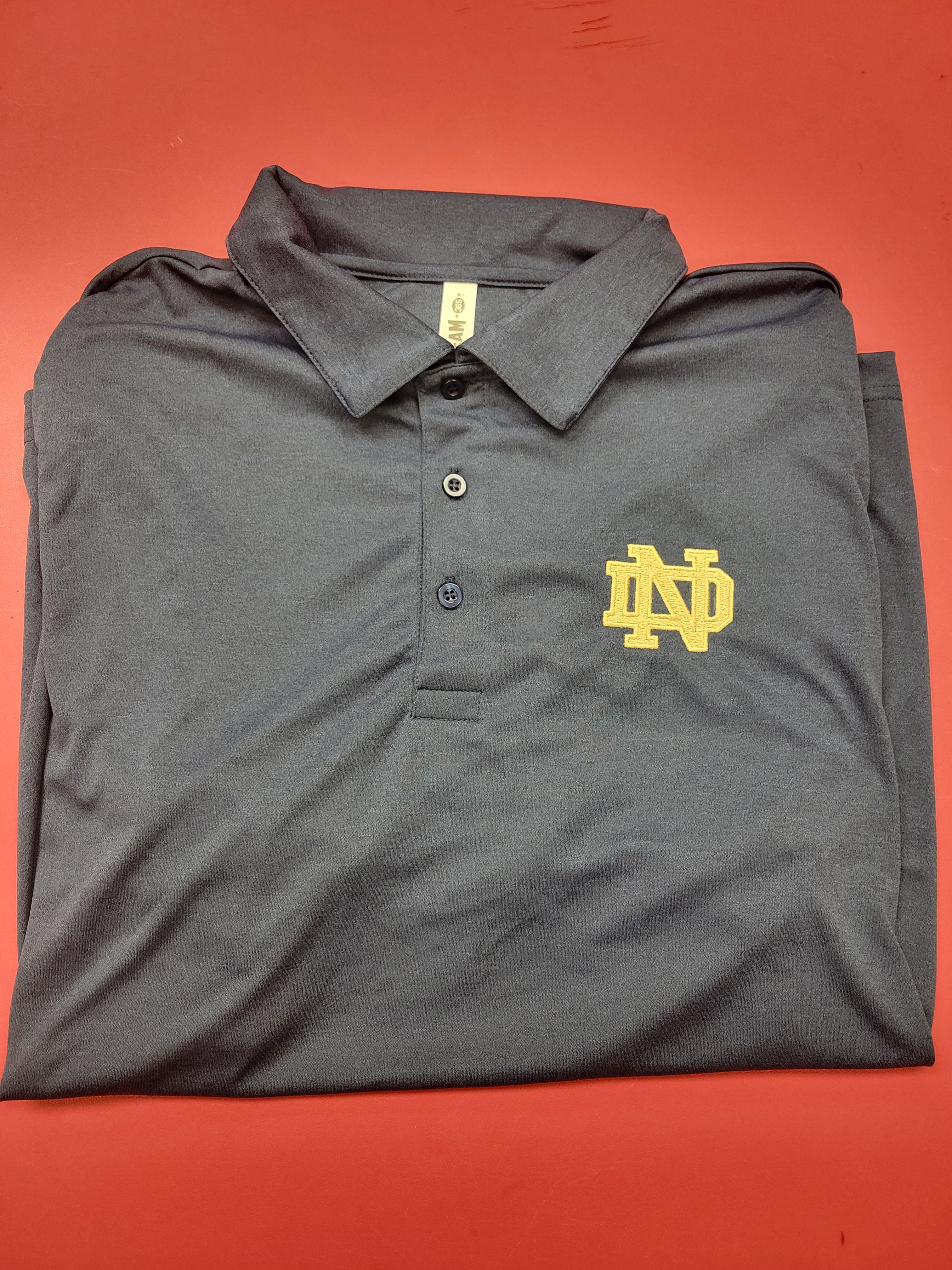 Navy Heather Golf Shirt