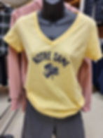 Thumbnail: Ladies Notre Dame T-Shirt with Shamrock