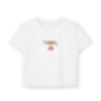 White Bread Boi baby tee showing cute baguette graphic on front