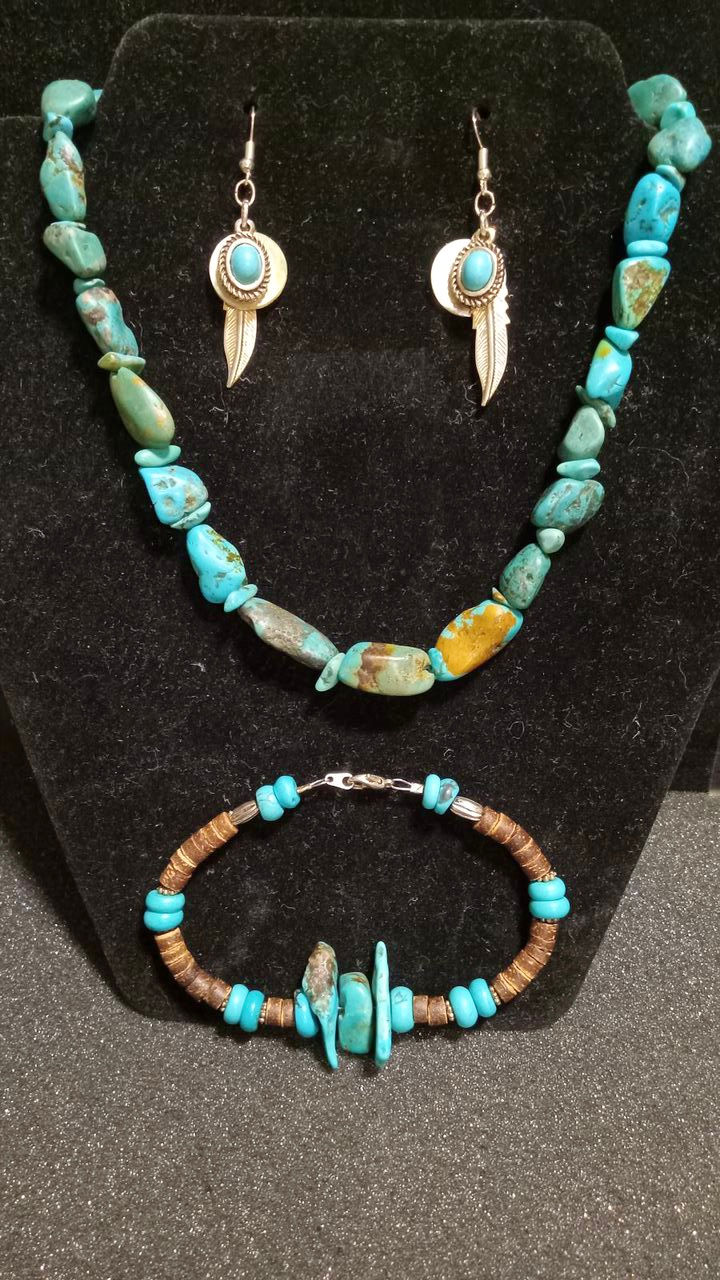 Thumbnail: Authentic Turquoise Necklace ~ Matching Set or Individual Item