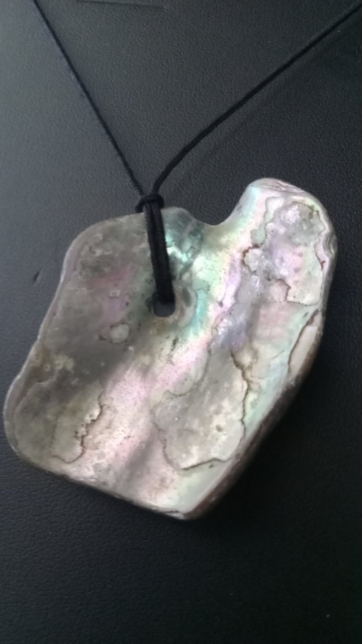 Opalescent Abalone Pendant #002
