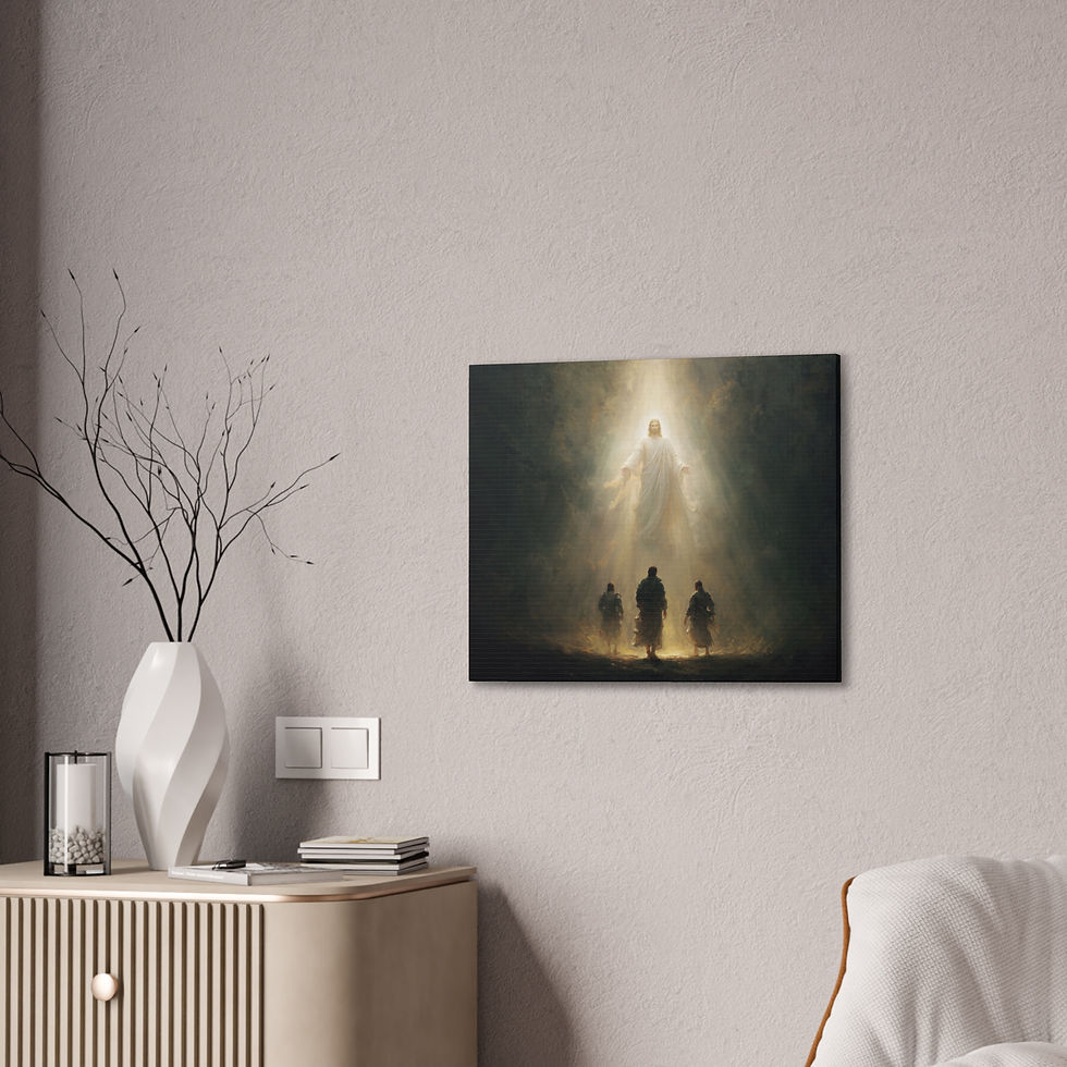 Thumbnail: Ascension of Jesus | Heavenly Light Christian Canvas Art