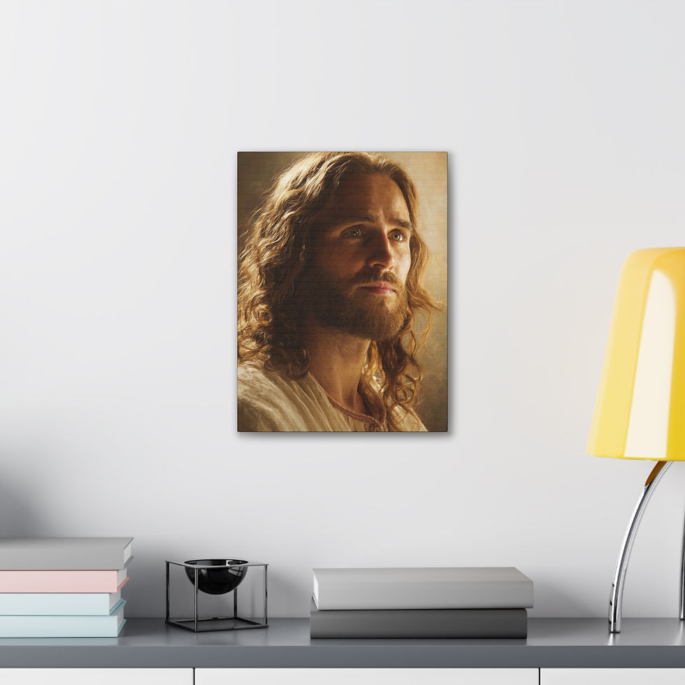 Thumbnail: Jesus Portrait Canvas | Christian Wall Art on Premium Satin Canvas