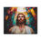 Thumbnail: Jesus in Stained Glass – Premium Satin Canvas Wall Art