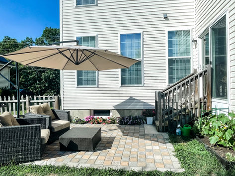 DIY Backyard Paver Patio 
