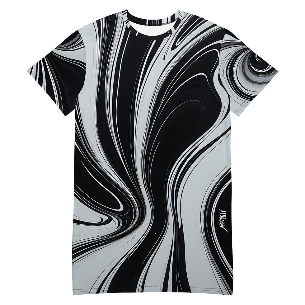 Thumbnail: B&W T-shirt dress