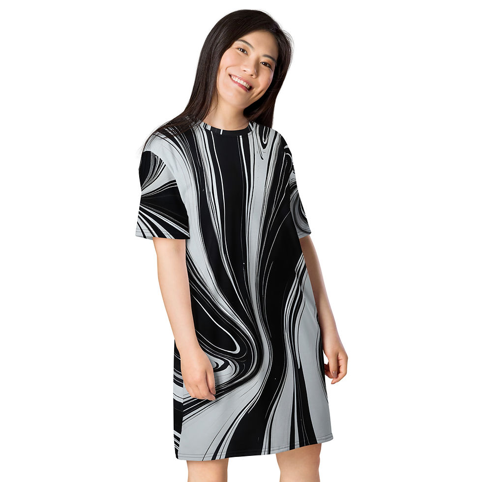 Thumbnail: B&W T-shirt dress