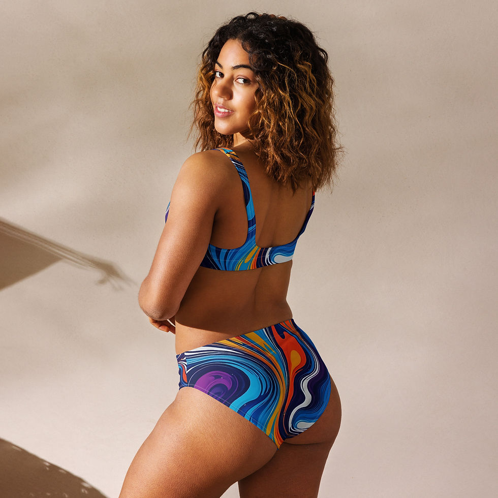 Thumbnail:  Mysterious Recycled high-waisted bikini
