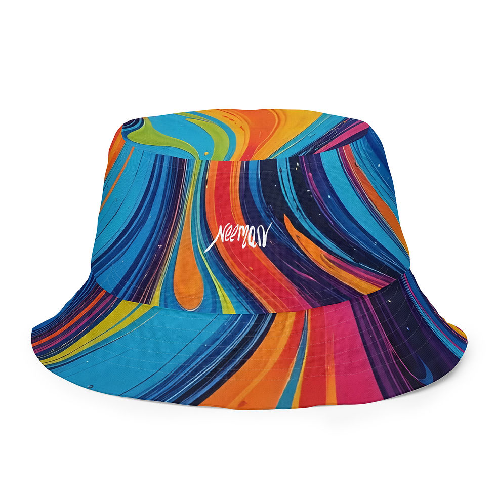 Thumbnail: Playground + Sea vibes Reversible Bucket Hat