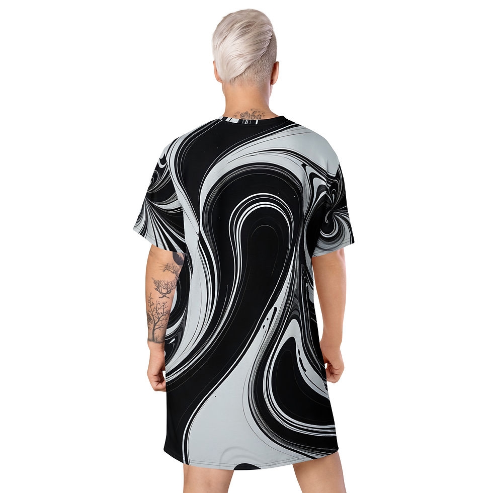 Thumbnail: B&W T-shirt dress
