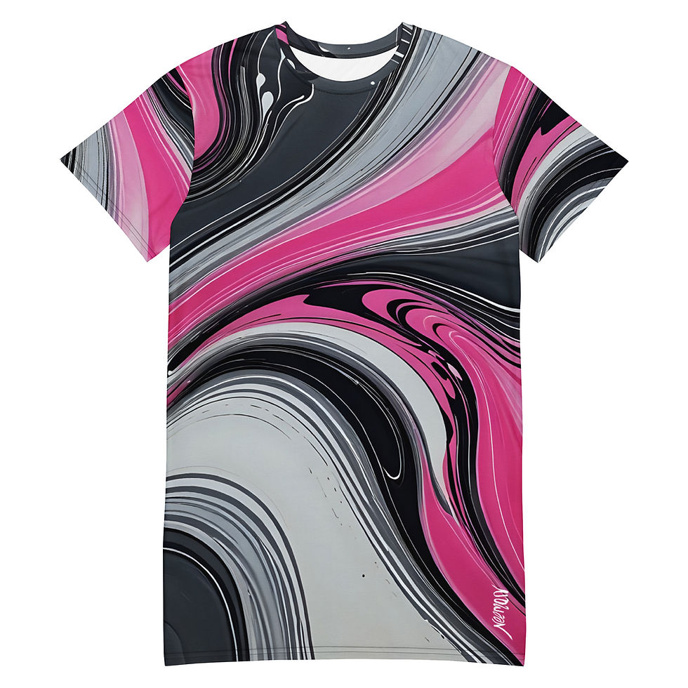 Thumbnail: Twilight Blush T-shirt dress