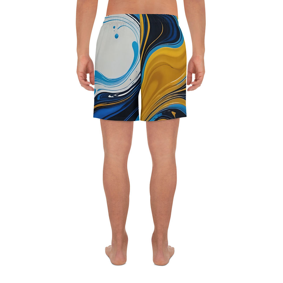 Thumbnail: Golden Beach Men's Recycled Athletic Shorts