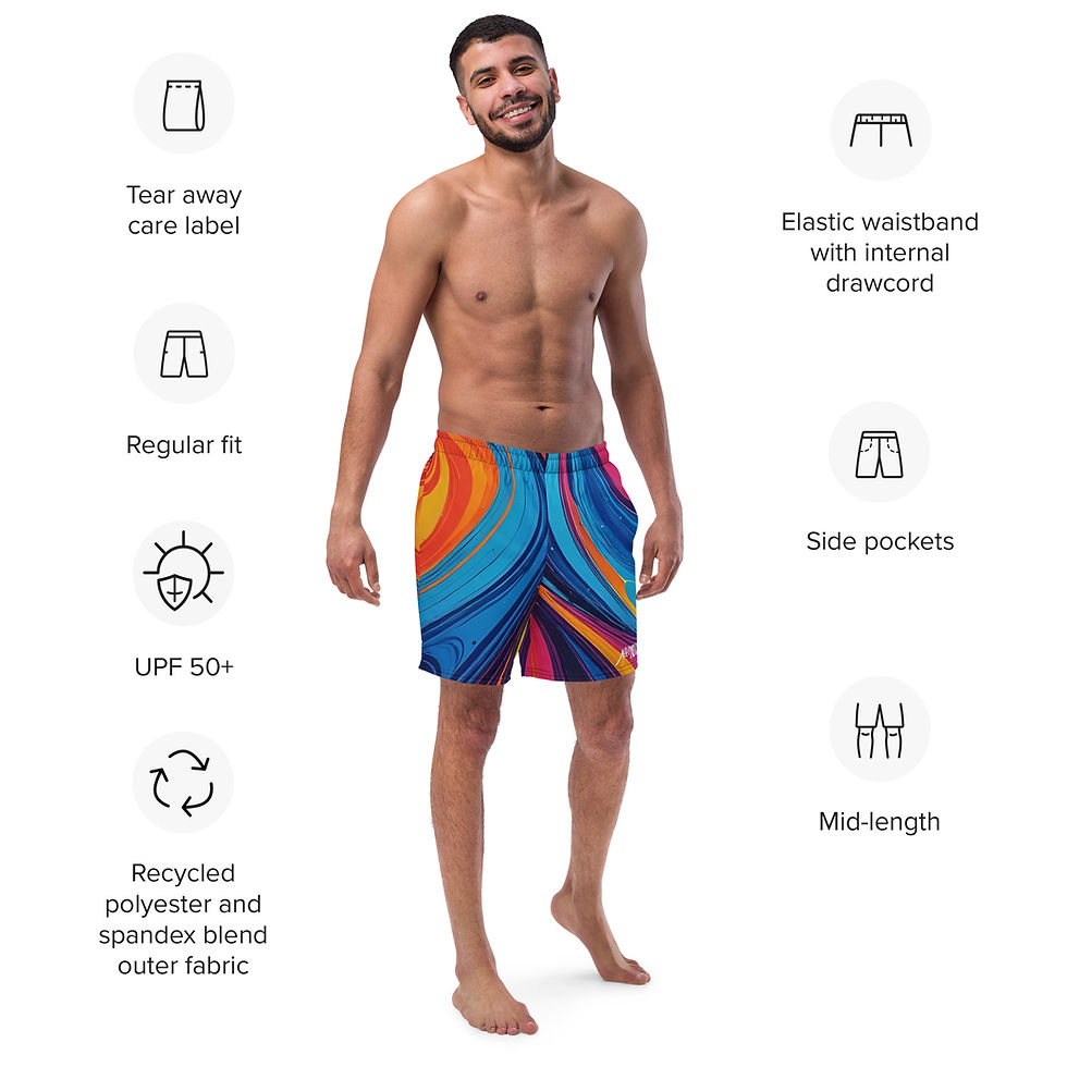 Thumbnail: All-Over Print Recycled Swim Trunks copy copy copy copy