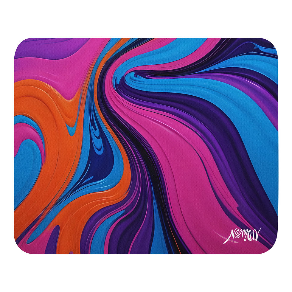 Thumbnail: Embrace Uplifting Energy: "Positivity" Abstract Mousepad