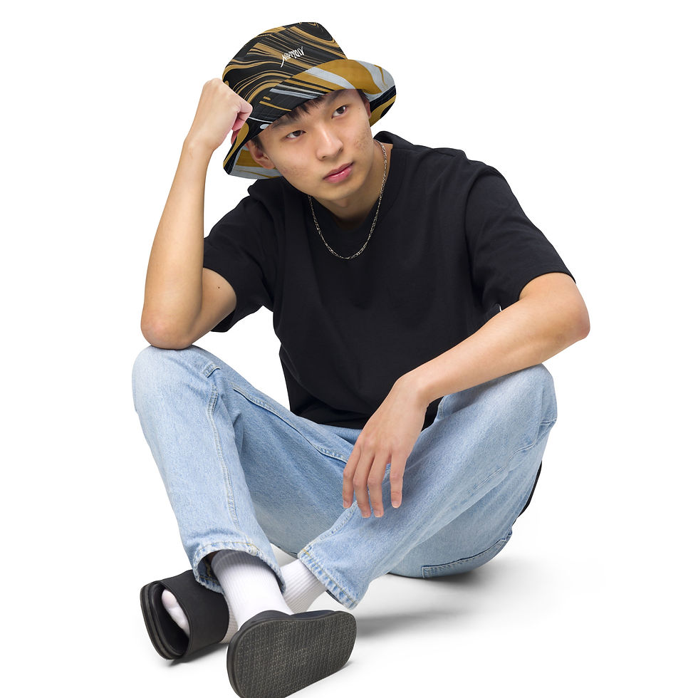 Thumbnail: Golden age + Golden days Reversible Bucket hat