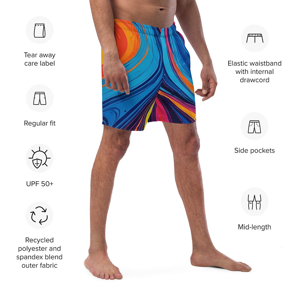 Thumbnail: All-Over Print Recycled Swim Trunks copy copy copy copy