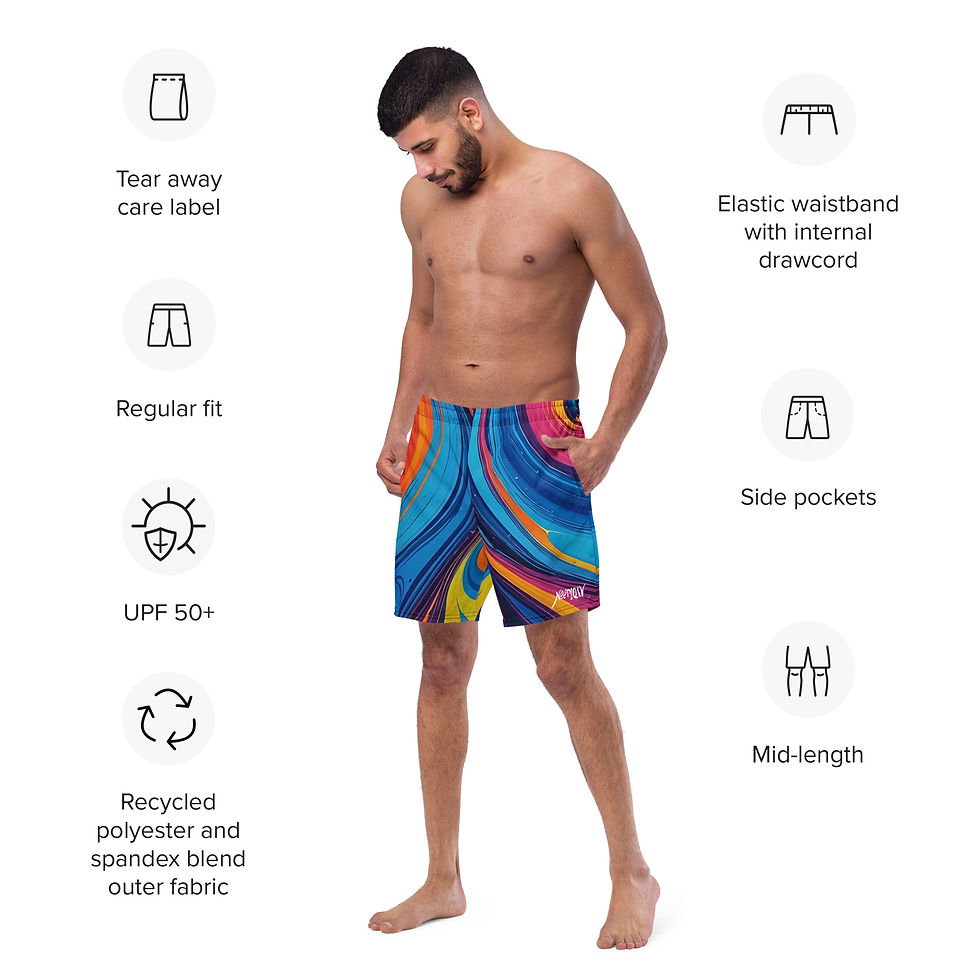 Thumbnail: All-Over Print Recycled Swim Trunks copy copy copy copy