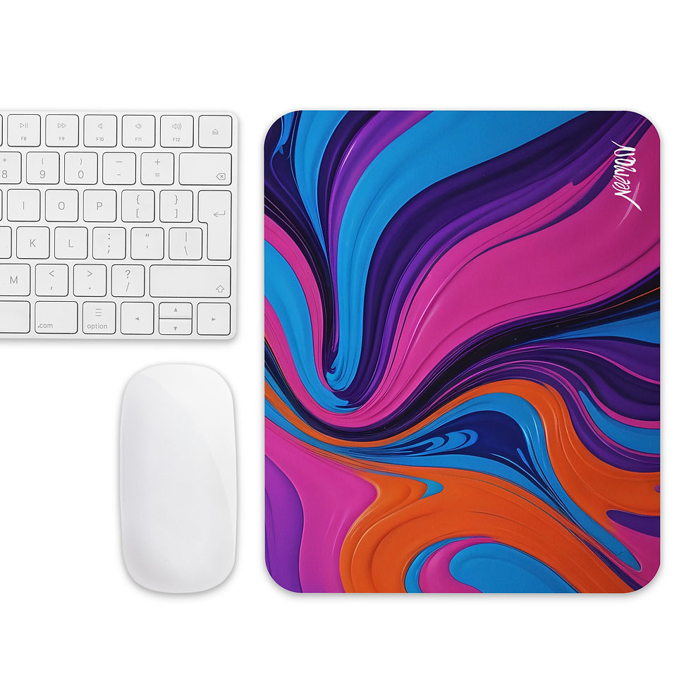 Thumbnail: Embrace Uplifting Energy: "Positivity" Abstract Mousepad