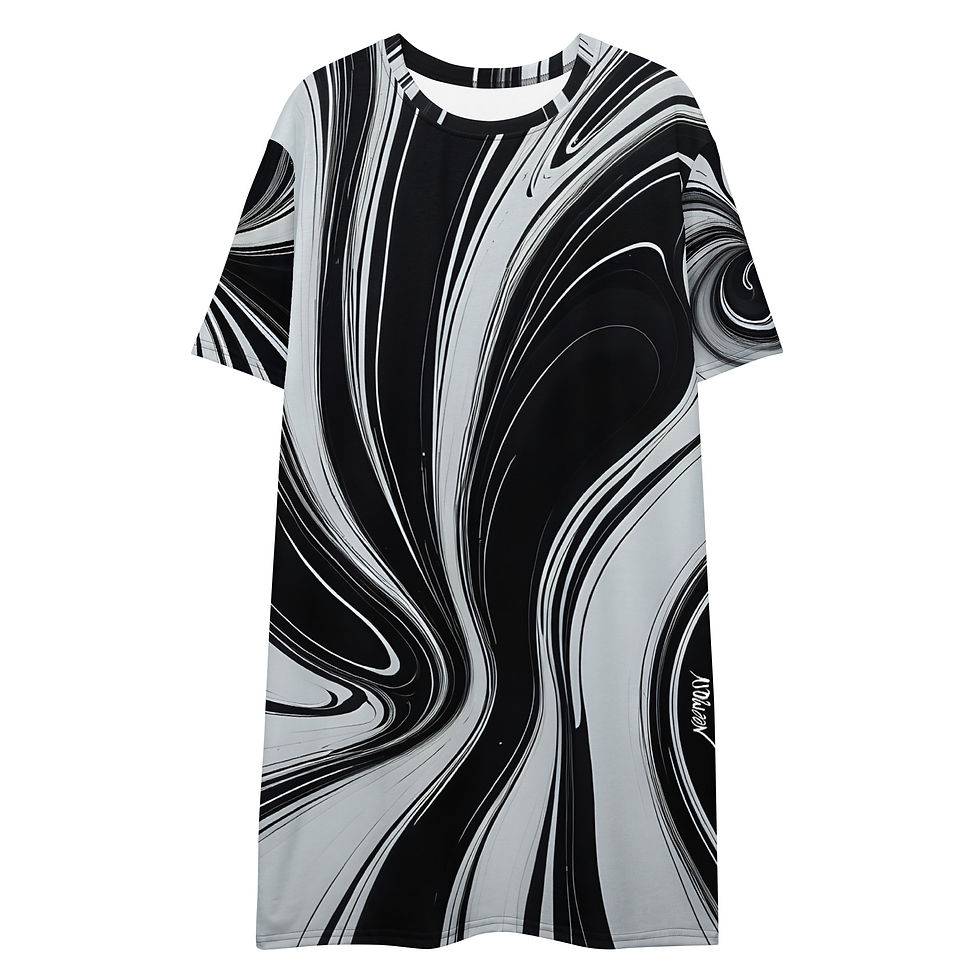Thumbnail: B&W T-shirt dress