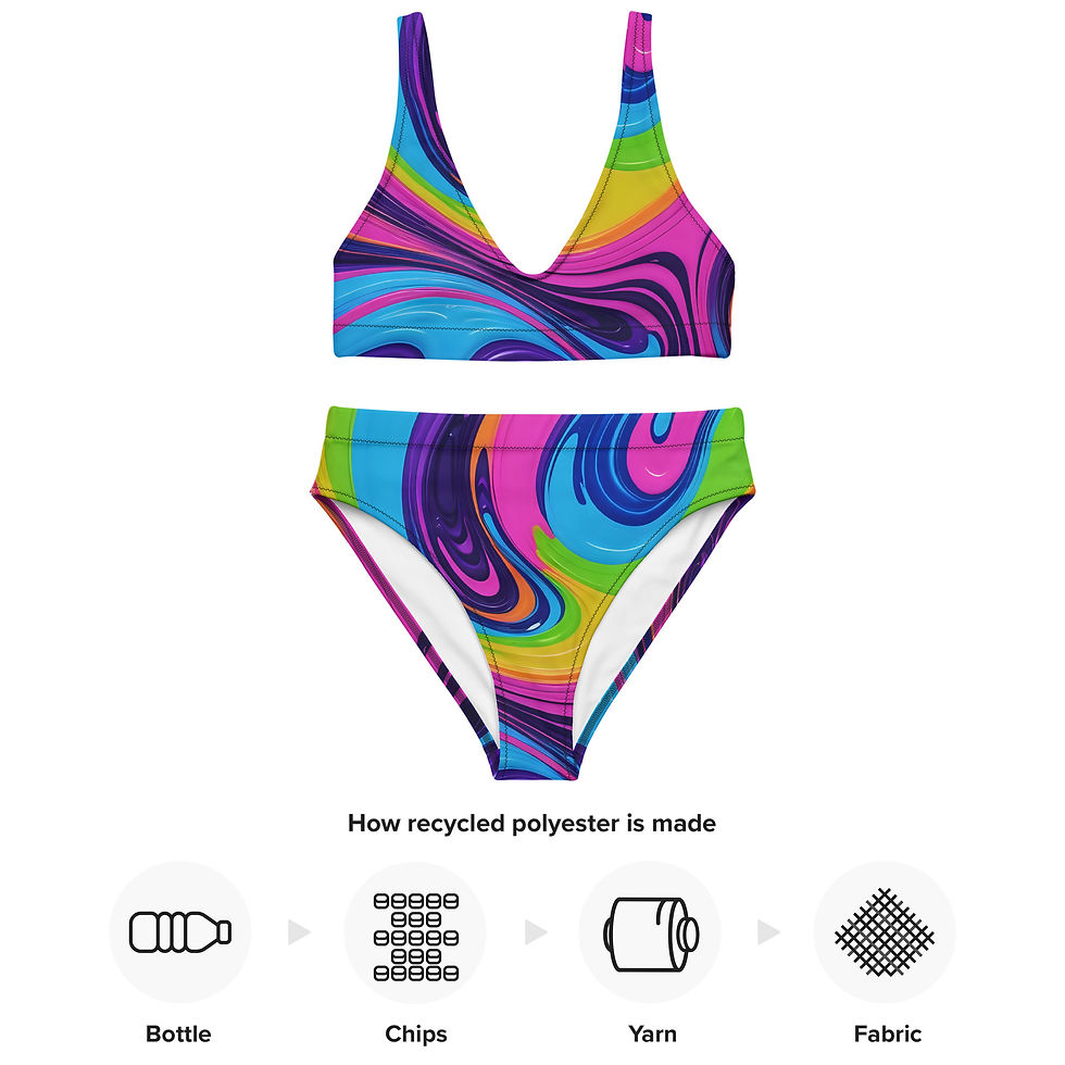 Thumbnail: Lucid Dream Recycled high-waisted bikini