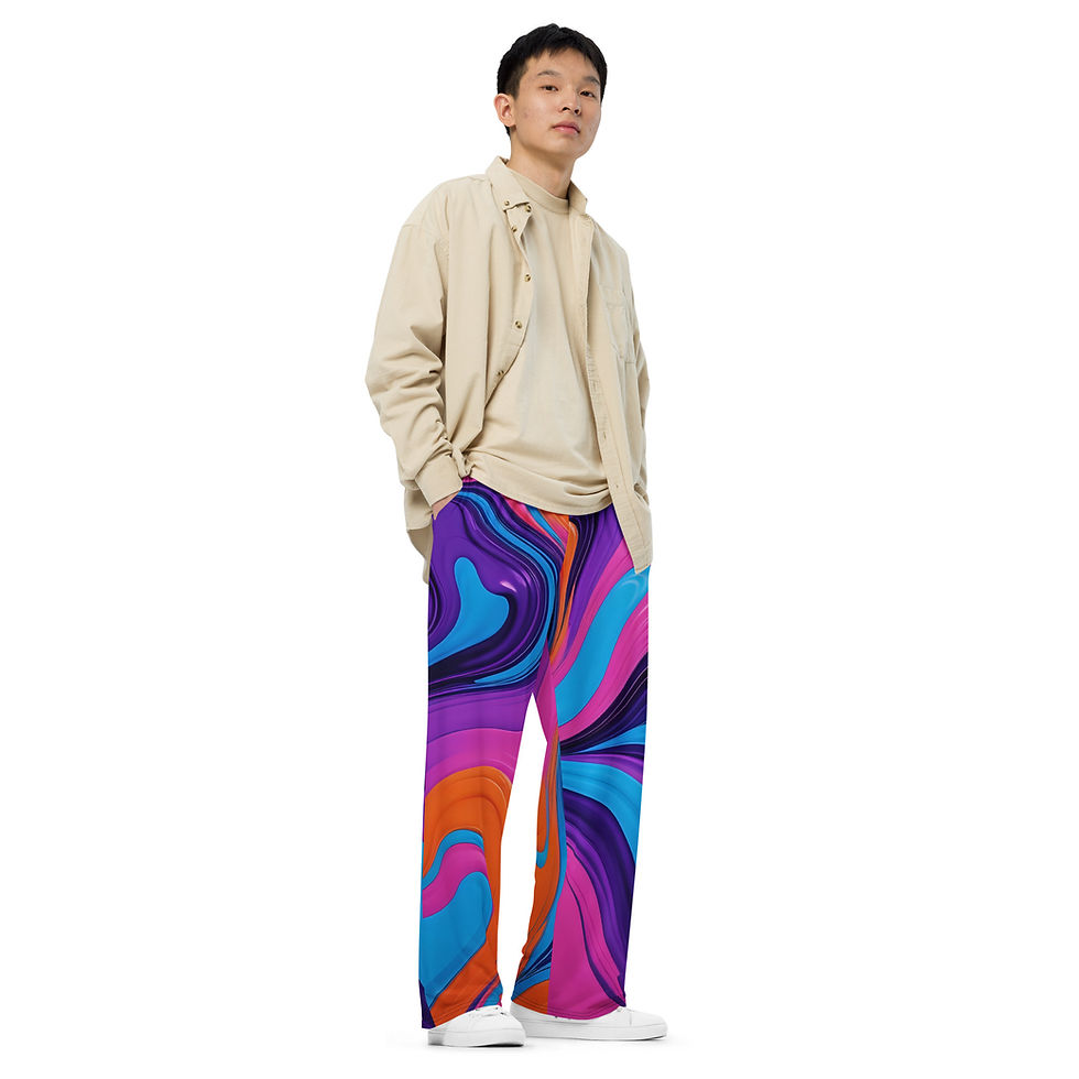 Thumbnail: Positive unisex wide-leg pants